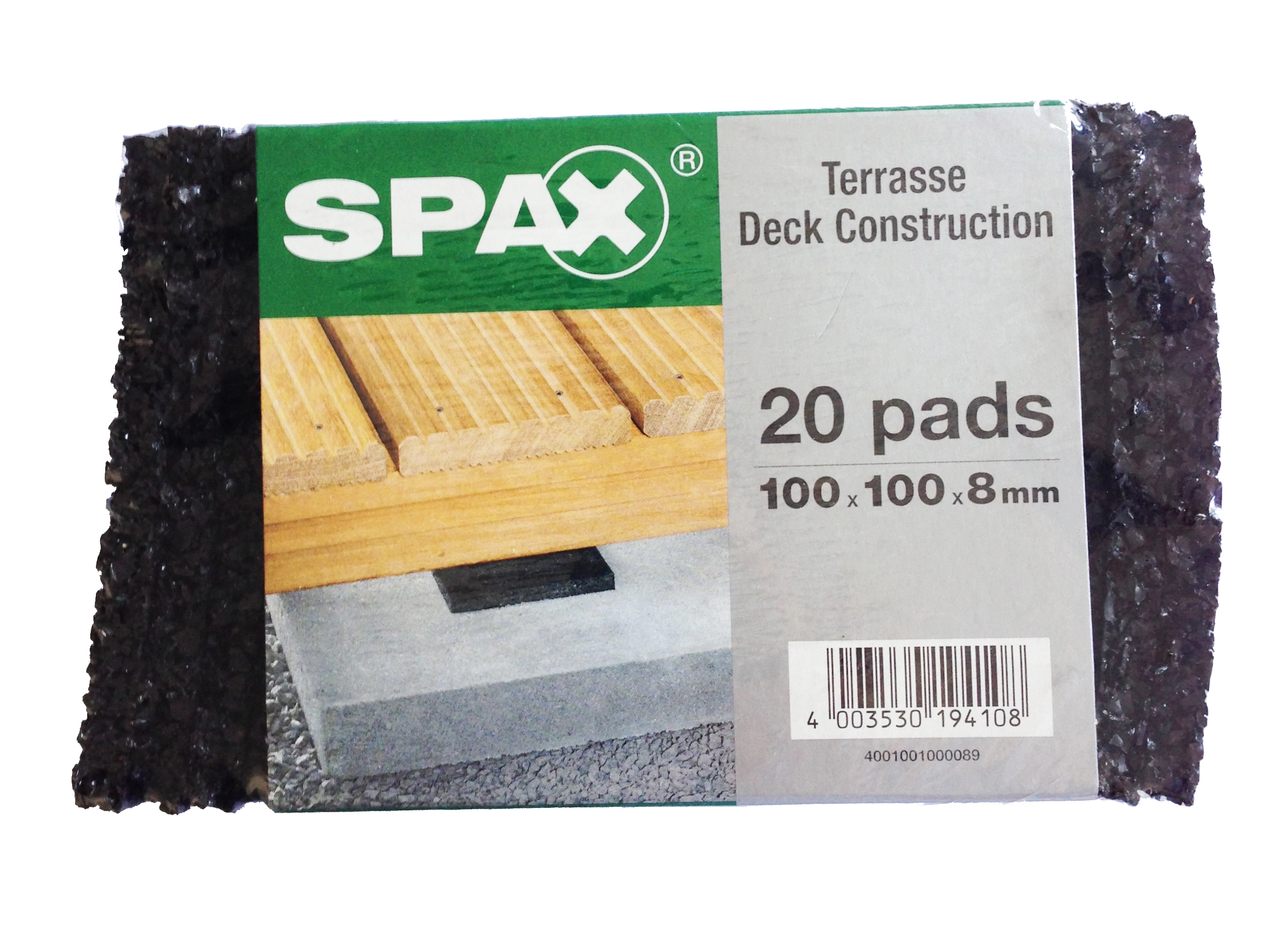 Terrassenpad 90x60x20 mm Pads Unterlage Terrassenpads